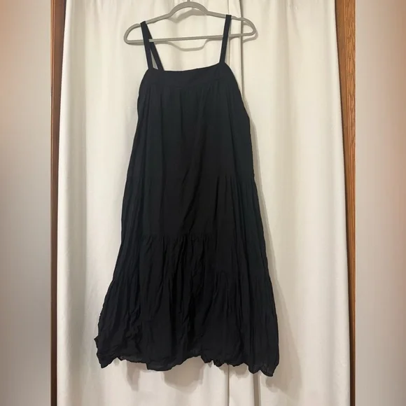 Jenni Kayne Black Tiered Midi Summer Dress Size S - Picture 2 of 7